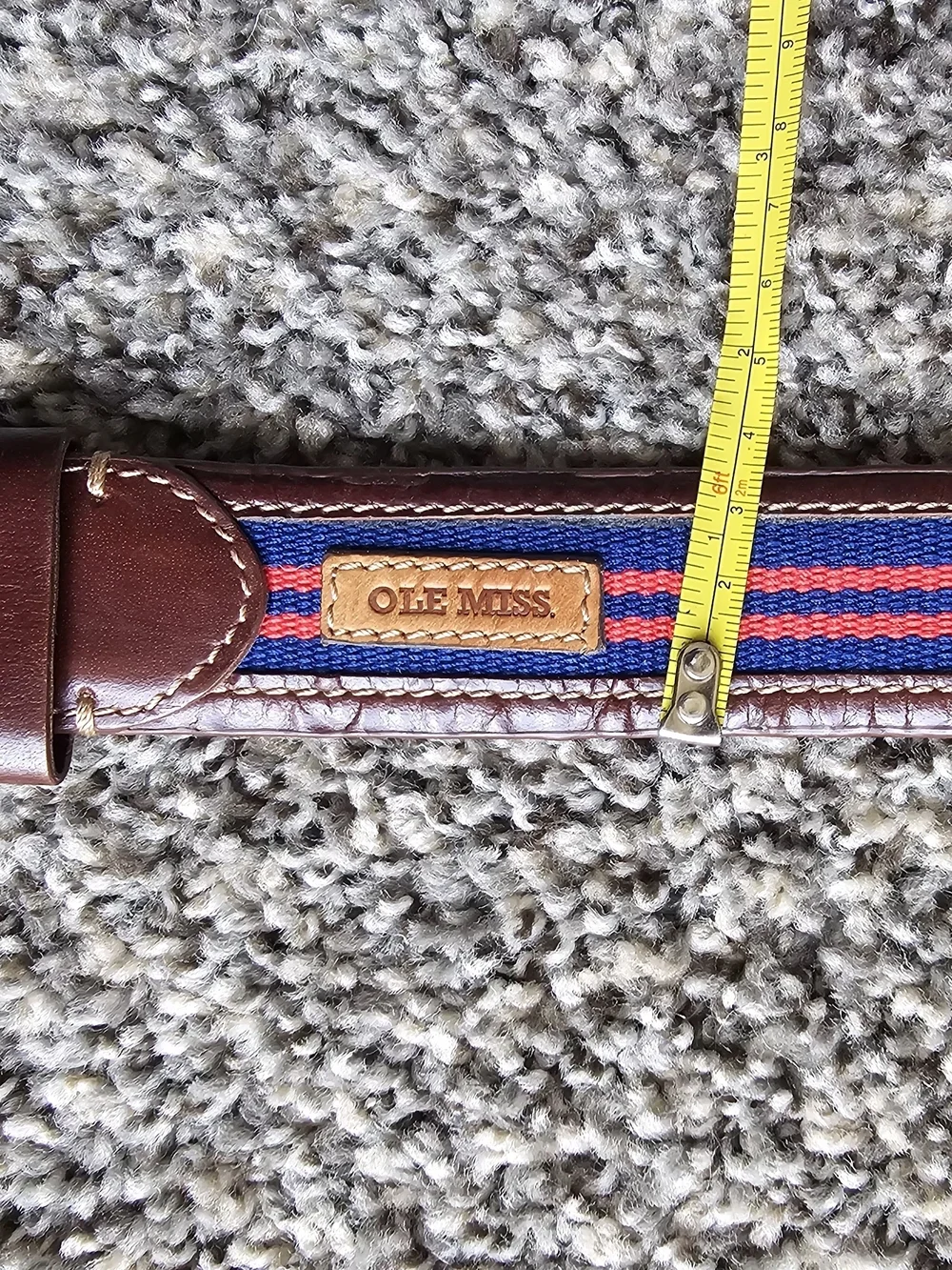 Jack Mason Brand Brown Leather Belt